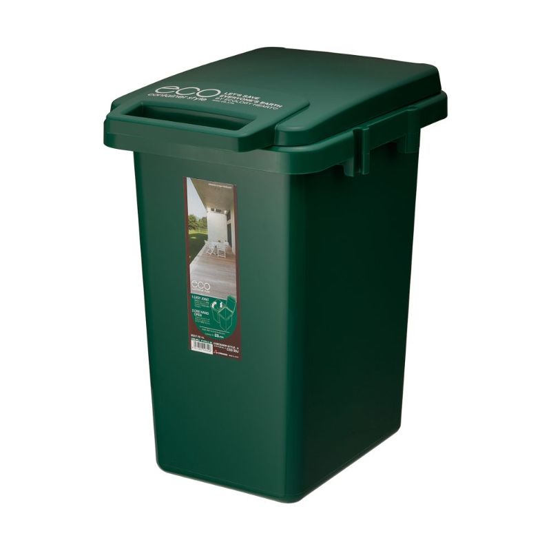 ごみ箱 コンテナスタイル 33L | 東谷 カラー:ダークグリーン / グリーン / ライトグリーン | ごみ箱 コンテナスタイル 33L スタイリッシュ 耐久性 大容量 家庭用 オフィス用 分別 エコ 環境に優しい 収納 便利 デザイン 高品質