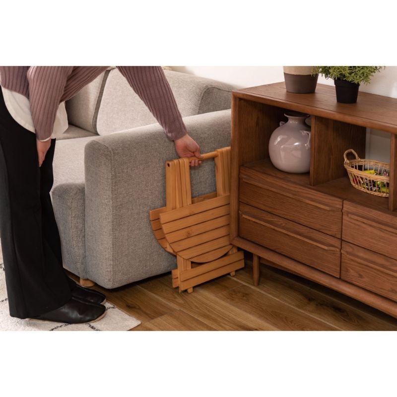 フォールディングウッドラウンドテーブル S