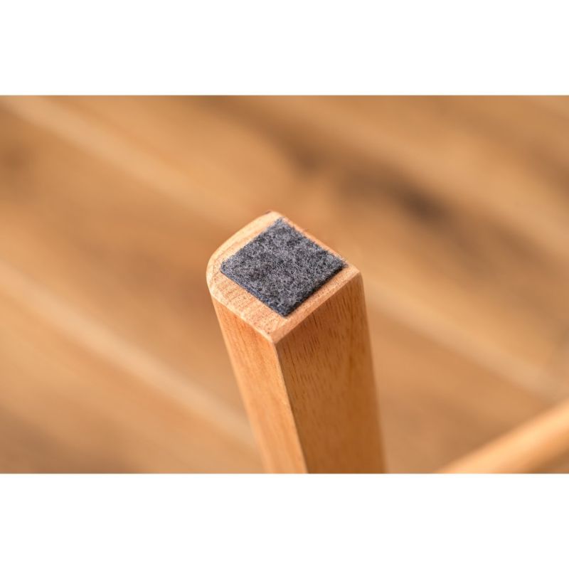 ナチュラル ラバーウッドスツール