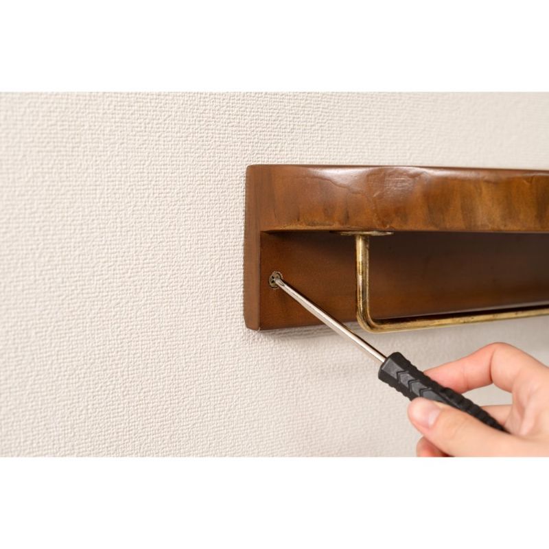 タオルハンガー 天然木(マホガニー)