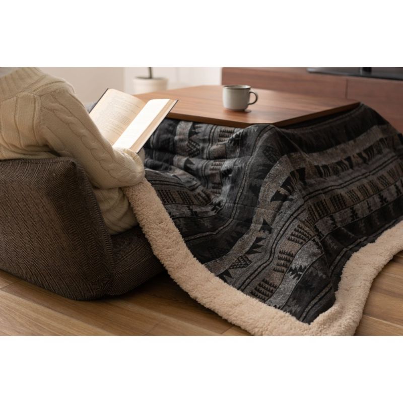 薄掛けこたつ布団 正方形 シンプルデザイン