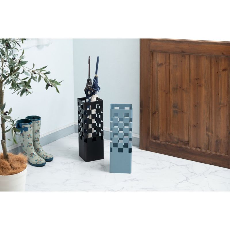 チェックデザイン傘立て