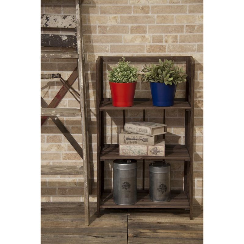 フォールディングウッドシェルフ 3段