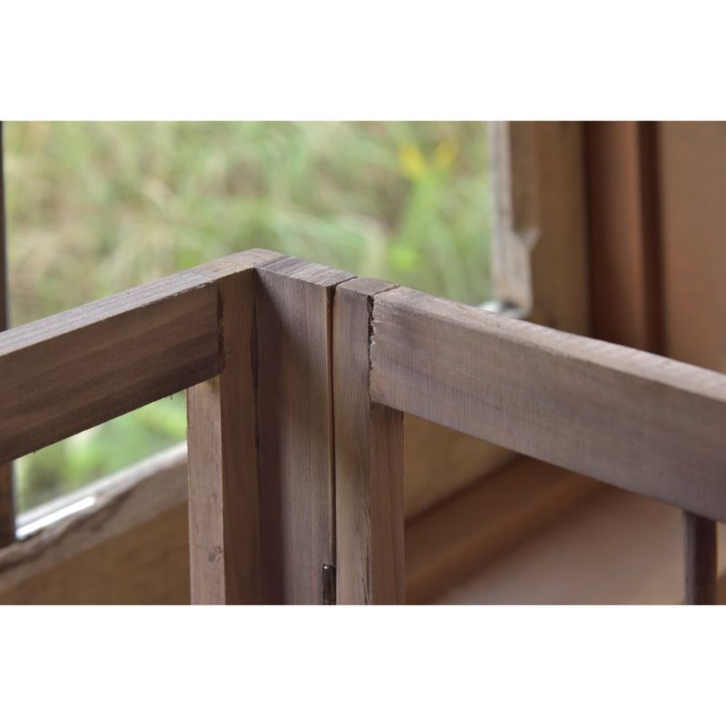 フォールディングコーナーウッドシェルフ