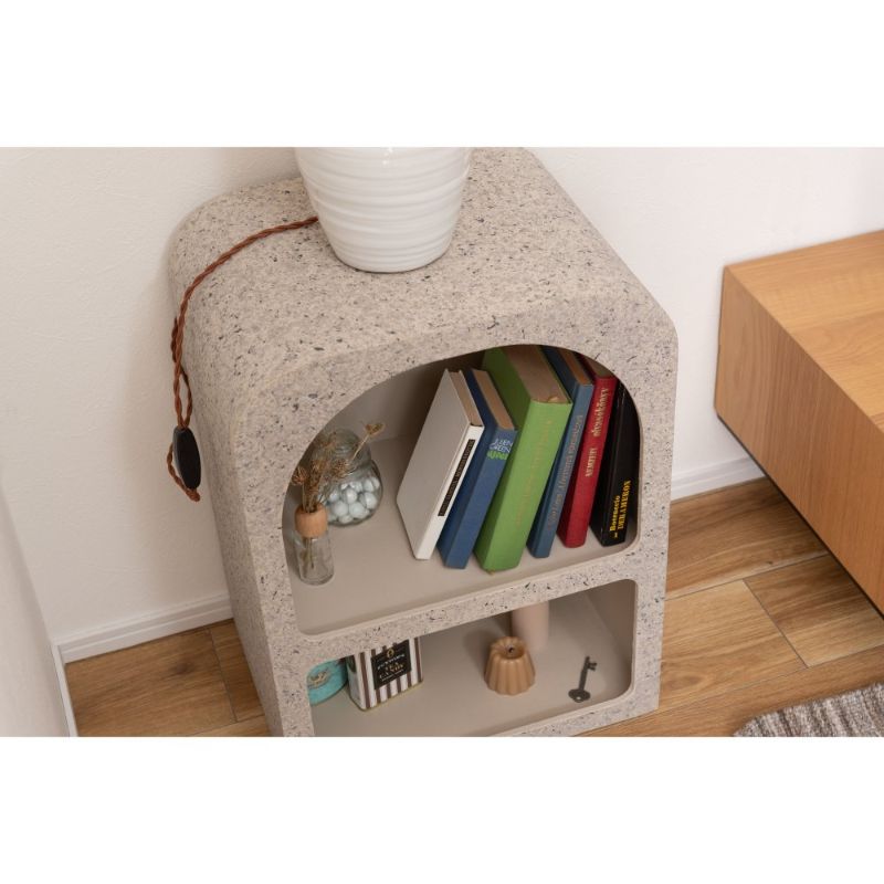 繊維板シンプルアーチシェルフ