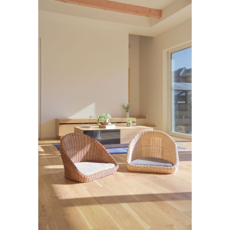 ラタン リビングフロアチェア