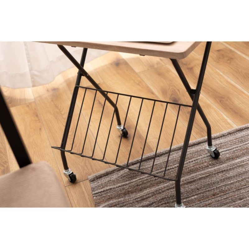 フォールディング(折りたたみ)キャスター付きサイドテーブル