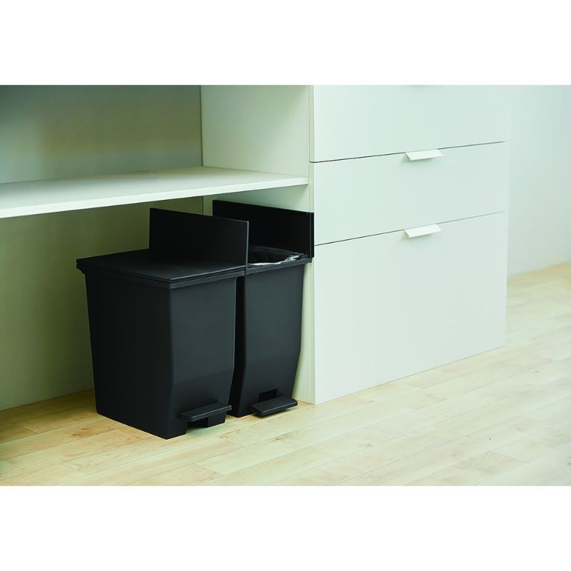 SOLOW ペダルオープンツイン(左右開閉)ごみ箱 20L