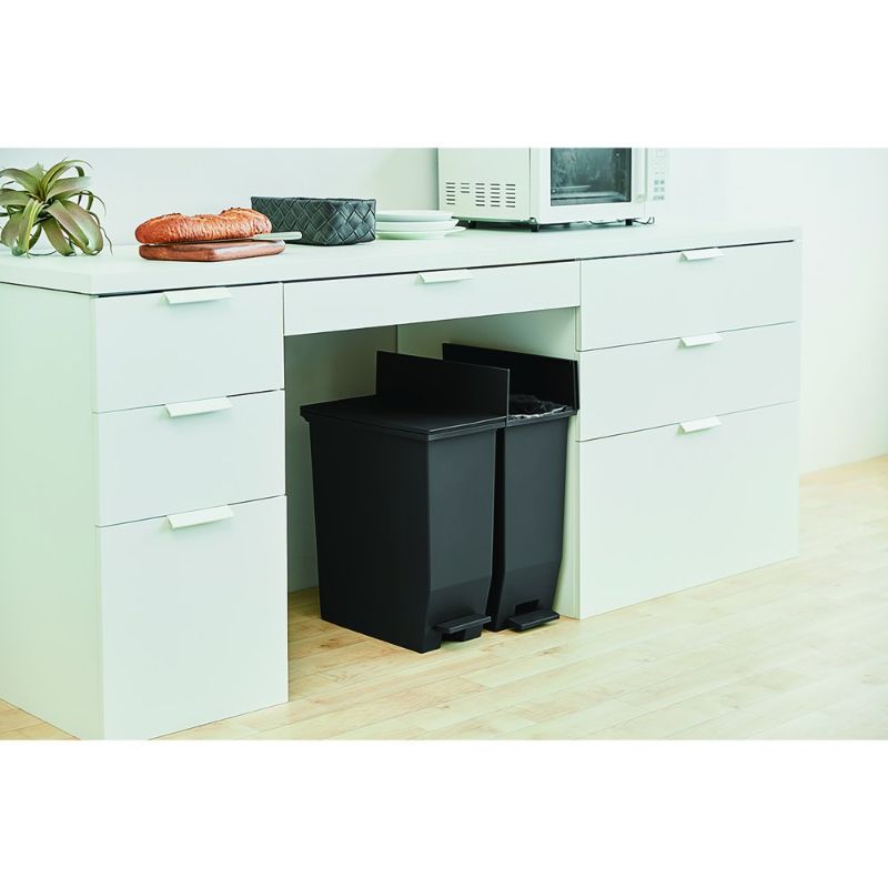 SOLOW ペダルオープンツイン(左右開閉)ごみ箱 35L