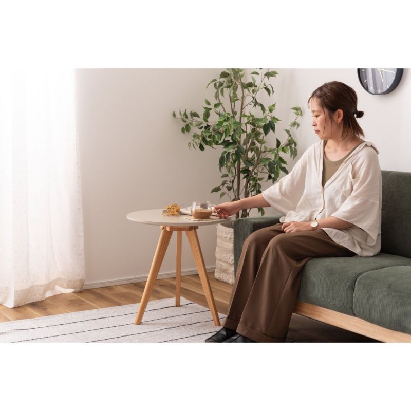 ラウンドサイドテーブル