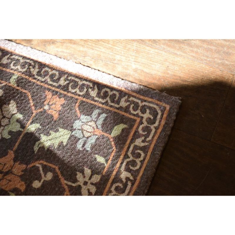 エスニックデザイン コットンラグ