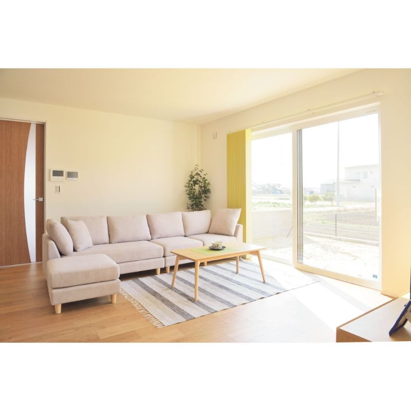 ストライプ コットンラグ